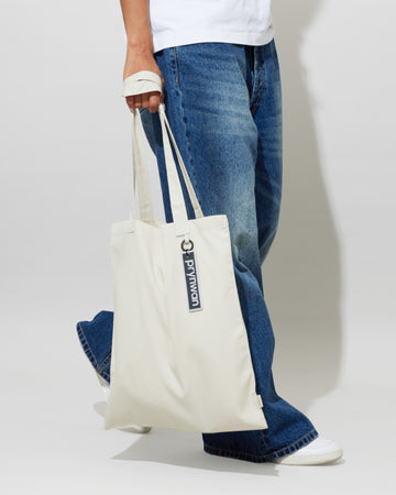 Tone on tone Tote Bag กระเป๋าผ้า