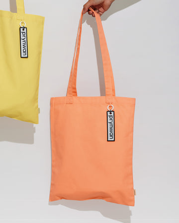 Tone on tone Tote Bag กระเป๋าผ้า