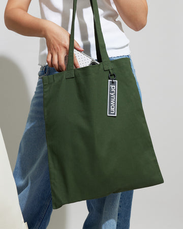 Tone on tone Tote Bag กระเป๋าผ้า