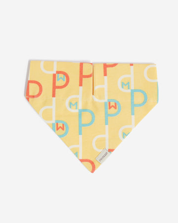 Prynwan Monogram Triangle Bandana ผ้าพันคอ