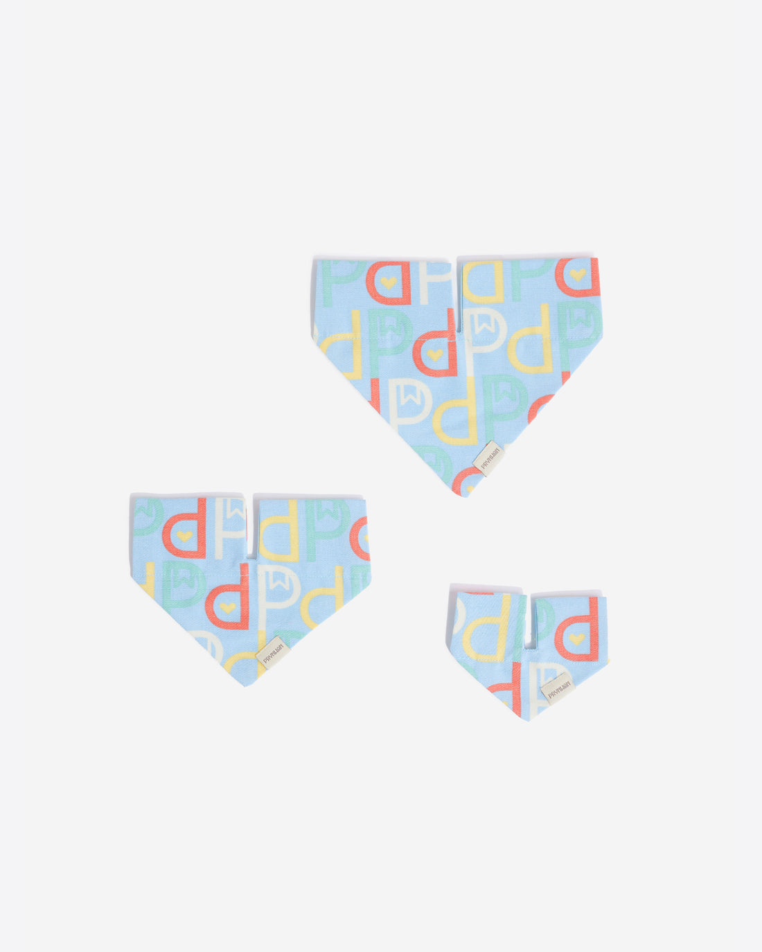 Prynwan Monogram Triangle Bandana ผ้าพันคอ