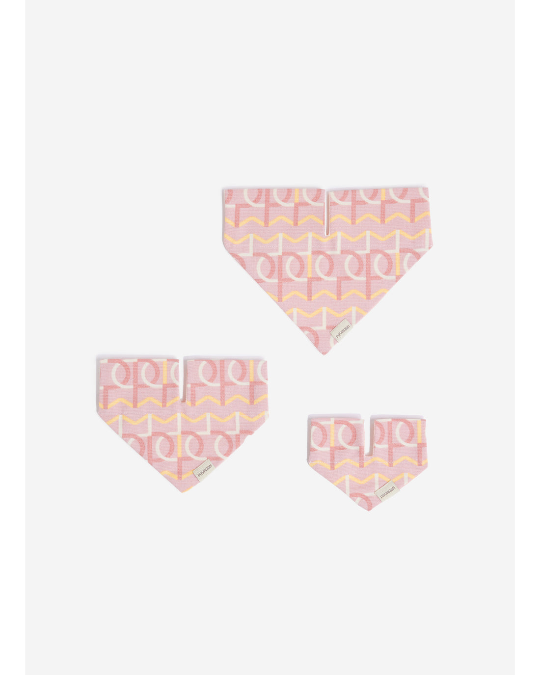 Prynwan Monogram Triangle Bandana ผ้าพันคอ