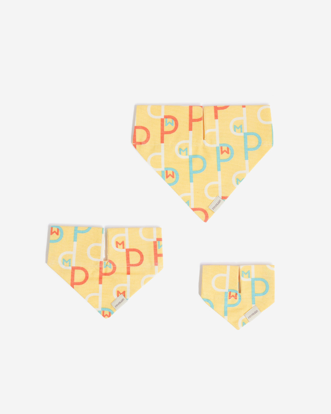 Prynwan Monogram Triangle Bandana ผ้าพันคอ